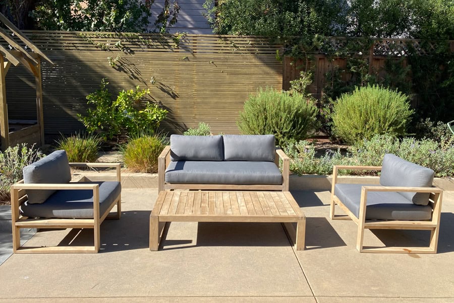 how to restore teak garden furniture